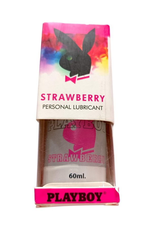 playboy strawberry sexual condom lubricant